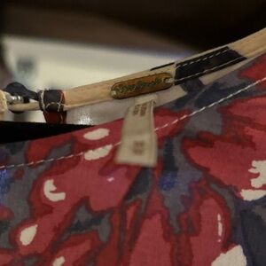 Free People Floral Top - Red and Purple / P2P:28, waist:16, Length:53